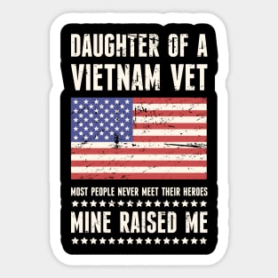 Daughter Of A Vietnam Veteran Sticker